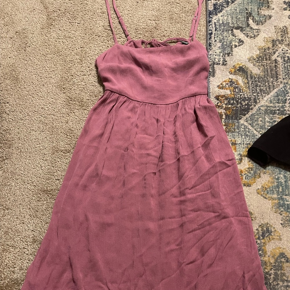 Wild Fable Mauve Tie Back Mini Dress